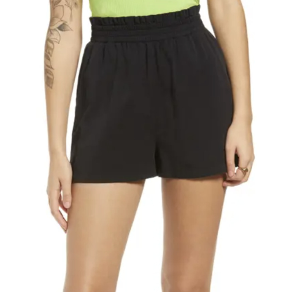 Bp. Paperbag Waist Twill Shorts, Size S​​​​​​​​​​​​